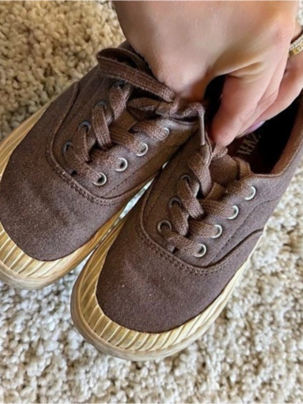 Zara Brown Casual Sneakers